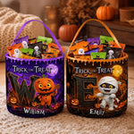 Custom Candy Basket - Personalized Halloween  Birthday Gifts For Kids - Trick Or Treat Magic