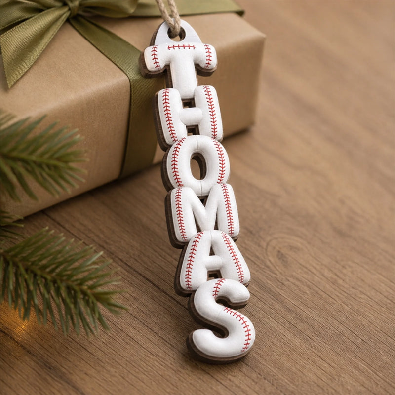 Custom Name Gingerbread Christmas Gifts - Personalized Letter Ornament