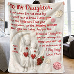 Custom Blanket - Personalized Birthday Gifts For Daughter - Wrapped In Love Everyday Always