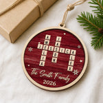Custom Name Family Christmas Gifts - Personalized Ornament
