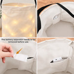 Custom LED Light Bucket Bag - Personalized Halloween Birthday Gifts For Kids - Gimme All The Sweet Candy