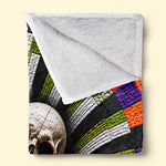 Halloween Skeleton Blanket - Spooky Seasonal Decor