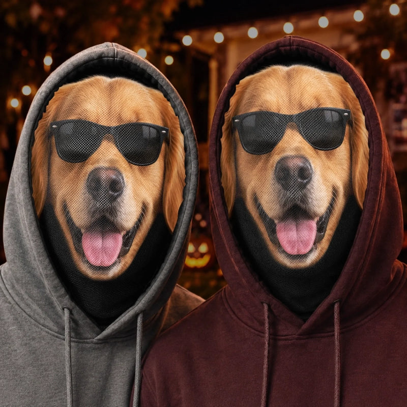 Custom Pet Photo Halloween Gifts for Dog Lovers - Personalized Balaclava Mask