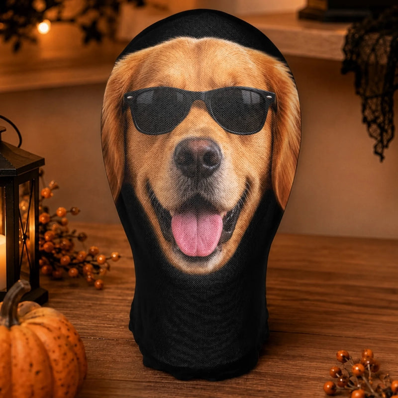 Custom Pet Photo Halloween Gifts for Dog Lovers - Personalized Balaclava Mask