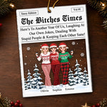 Custom Name Funny Christmas Gifts for Best Friends - Personalized Ornament