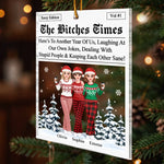 Custom Name Funny Christmas Gifts for Best Friends - Personalized Ornament