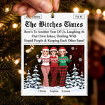 Custom Name Funny Christmas Gifts for Best Friends - Personalized Ornament