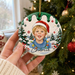 Custom Name Christmas Gifts for Kids - Personalized Ceramic Ornament