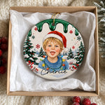 Custom Name Christmas Gifts for Kids - Personalized Ceramic Ornament