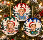 Custom Name Christmas Gifts for Kids - Personalized Ceramic Ornament