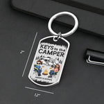 Custom Name Camper Gifts for Couples - Personalized Keychain