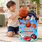 Custom Name Sport Gifts For Kids - Personalized Laundry Basket
