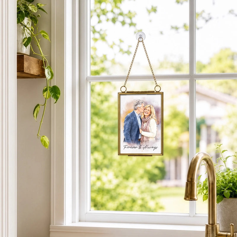 Custom Photo Couple Romantic Gifts - Personalized Frame Ornament