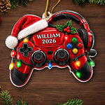 Custom Name Gaming Christmas Gifts for Gamers - Personalized Acrylic Ornament