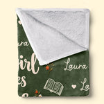 Custom Name Cozy Reading Nook Gifts for Women - Personalized Blanket