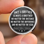 Custom Name Skull Cowboy Brotherhood Gifts For Brothers - Personalized Pocket Hug