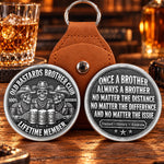 Custom Name Skull Cowboy Brotherhood Gifts For Brothers - Personalized Pocket Hug