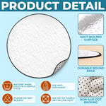 Custom Golf Course Landscape Decor - Personalized Quilted Round Mat