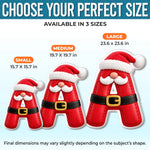Custom Christmas Character Initial Gifts For Family, Kids - Personalized Shaped Pillow