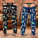 Custom Name Hook and Lure Gifts for Men - Personalized Pajama Pants