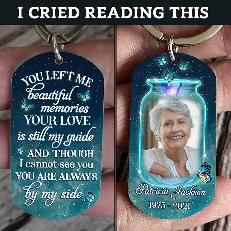 Custom Photo Memorial Butterfly Gifts - Personalized Keychain