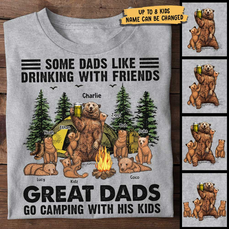Custom Name Camping Gifts for Dads - Personalized Apparel