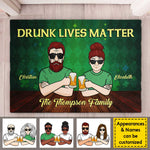 Custom Name Funny Beer Family Gifts - Personalized Doormat