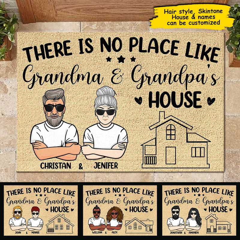 Custom Name Grandma Grandpa House Gifts - Personalized Doormat