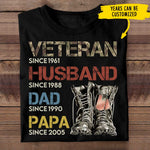 Veteran Husband Dad Papa Military Family Gifts - Apparel