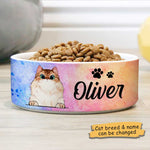 Custom Name Cat Gifts for Cat Lovers - Personalized Pet Bowl