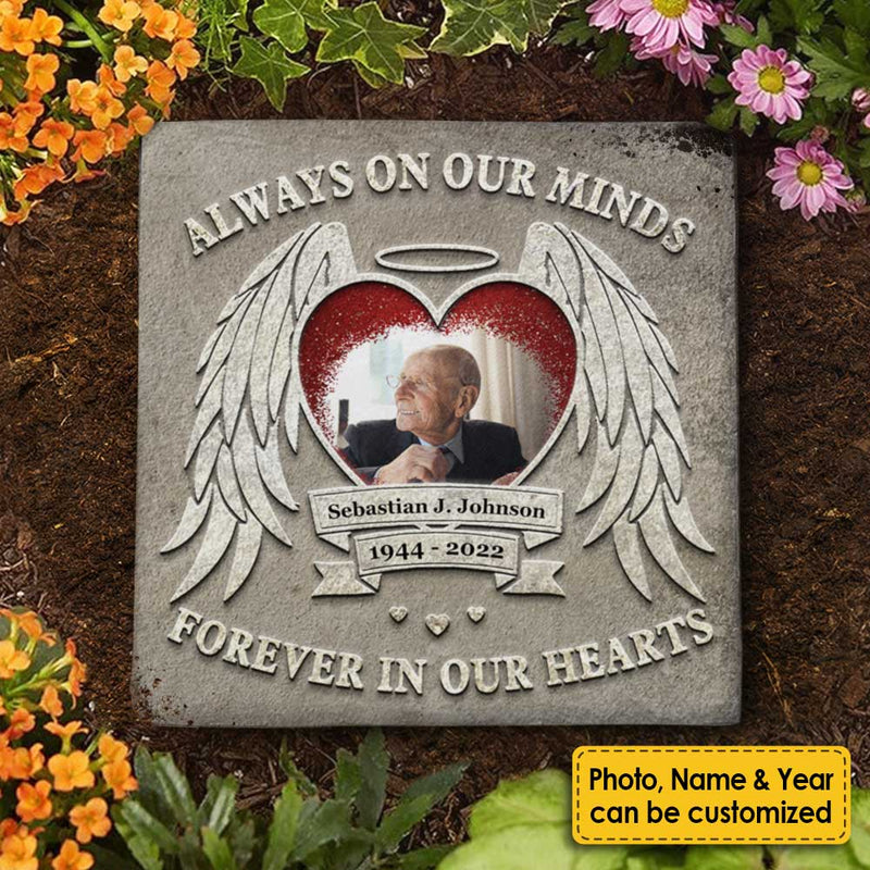 Custom Photo Memorial Keepsake Decor - Personalized Memorial Stone
