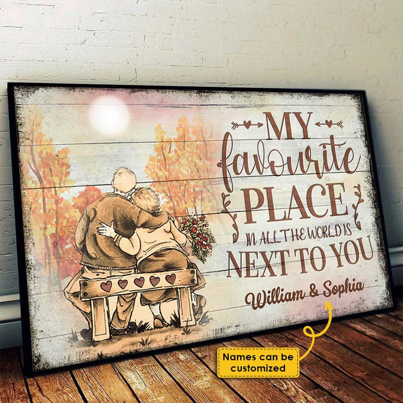Custom Name Romantic Couple Gifts - Personalized Poster