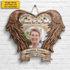 Always On Our Minds, Forever In Our Hearts - Upload Image, Husband Wife, Personalized Shaped Wood Sign
