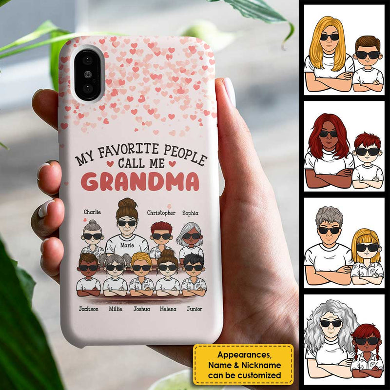 Custom Name Grandma Gifts for Family - Personalized Phone Case