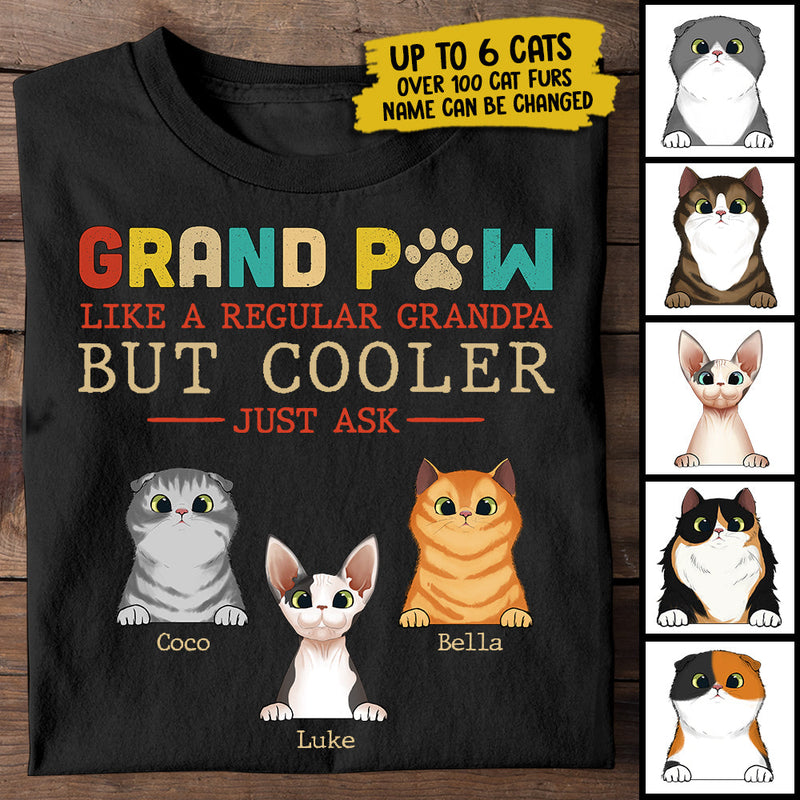 Custom Name Cat Grandpa Gifts - Personalized Apparel