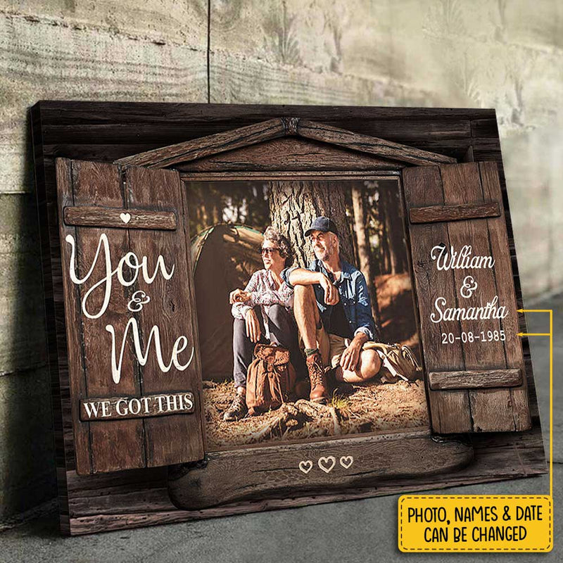 Custom Photo Romantic Couple Gifts - Personalized Canvas