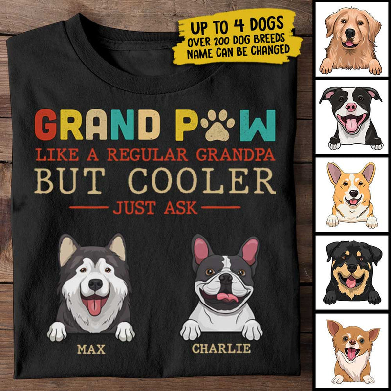 Dad Paw Like A Regular Dad - Gift For Dads - Personalized Unisex T-Shirt