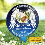 Custom Photo Angel Memorial Decor - Personalized Acrylic Stake