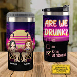 Custom Name Funny Beach Drinking Gifts for Women - Personalized Can Cooler