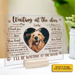 Custom Pet Photo Memorial Dog Tribute - Personalized Acrylic Plaque