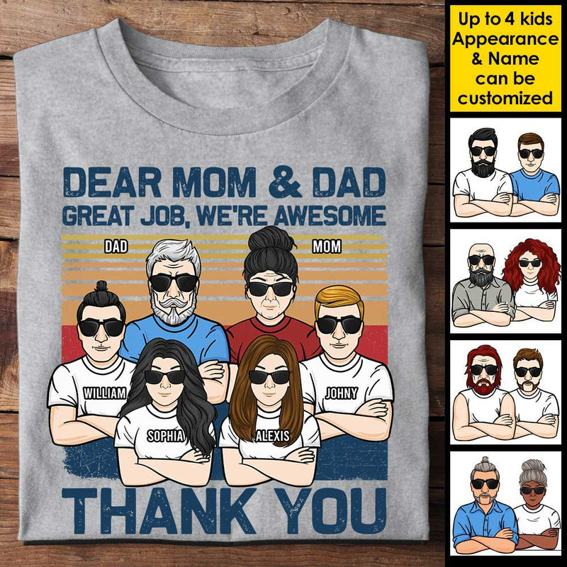 Custom Name Funny Family Gifts for Mom and Dad - Personalized Apparel