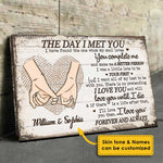 Custom Romantic Love Quote Gifts for Couples - Personalized Canvas