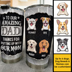 Custom Dog Dad Gifts for Pet Lovers - Personalized Tumbler