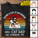 Custom Name Cat Dad Gifts for Cat Lovers - Personalized Apparel