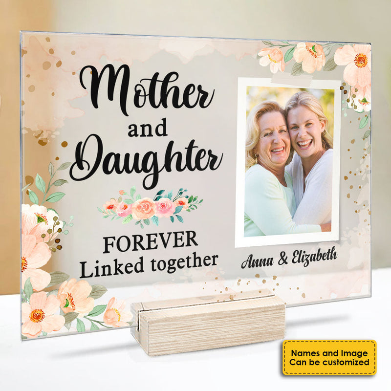 Custom Photo Mother Daughter Gifts - Personalized Acrylic Plaque