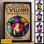 Custom Name Witch Kitchen Decor - Personalized Poster