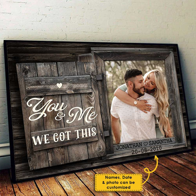 Custom Photo You and Me Couple Gifts - Personalized Poster