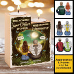Custom Name Memorial Angel Gifts - Personalized Color Candle Holder