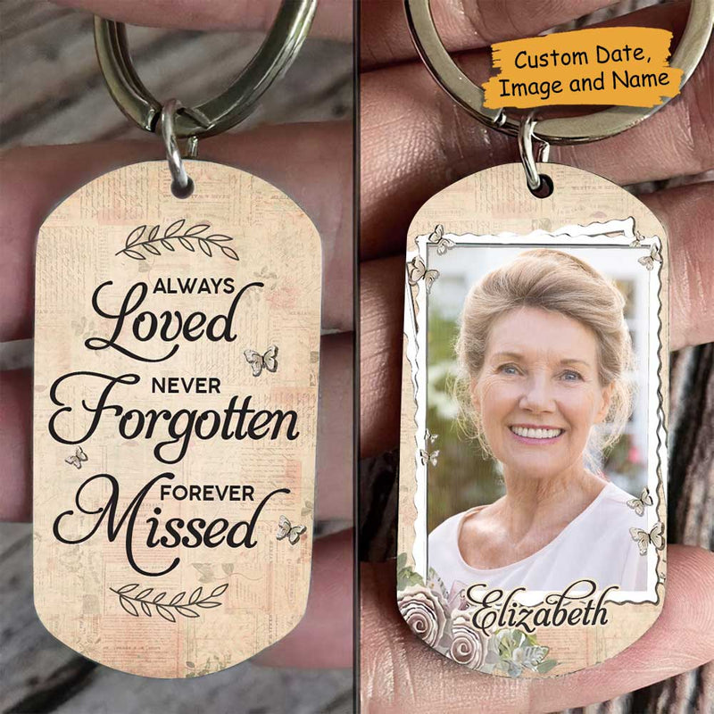 Custom Photo Memorial Keepsake Gifts - Personalized Keychain
