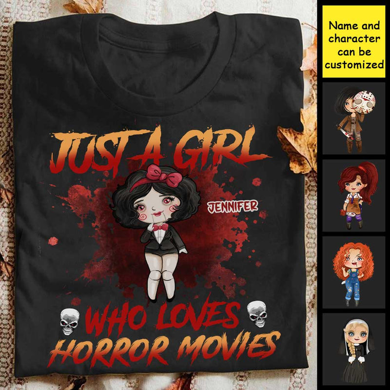 Custom Name Horror Movie Lover Gifts for Women - Personalized Apparel
